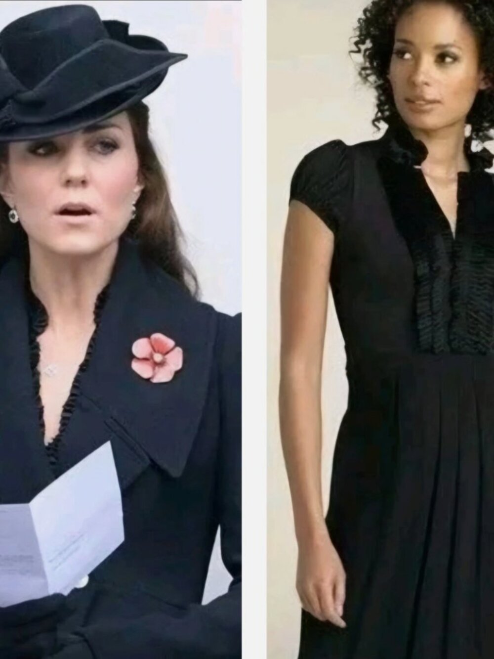 BCBG MAXAZRIA Black Pleated Silk Ruffle Dress S US 4 UK 8 Kate Middleton